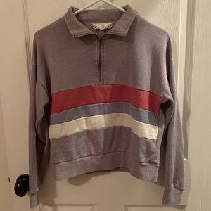 Pink Rose Striped Rugby Jacket